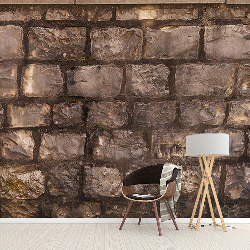 Photography Industrial Style Brick Wall Mural Wallpaper Horizontal Room Wall Art