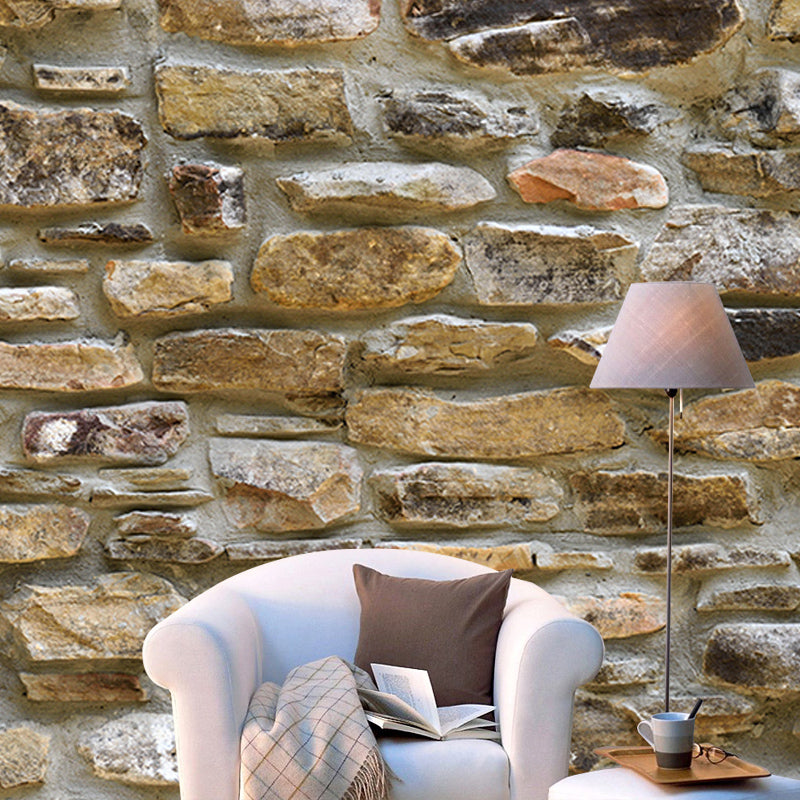 Brick Wall Mural Industrial Wallpaper Horizontal Photography Living Room Wall Covering
