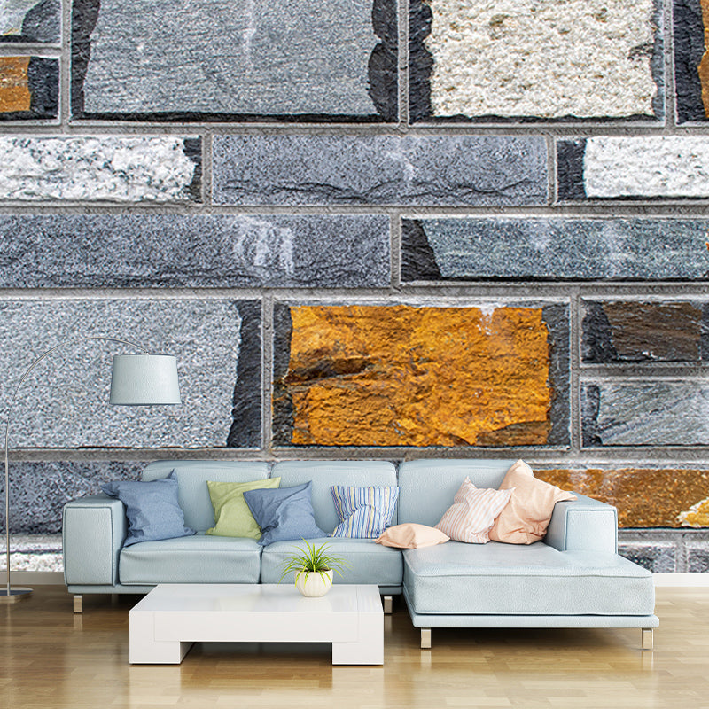 Industrial Brick Wall Mural Wallpaper Horizontal Photography Living Room Wall Art