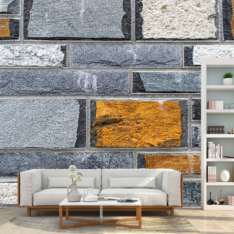 Industrial Brick Wall Mural Wallpaper Horizontal Photography Living Room Wall Art