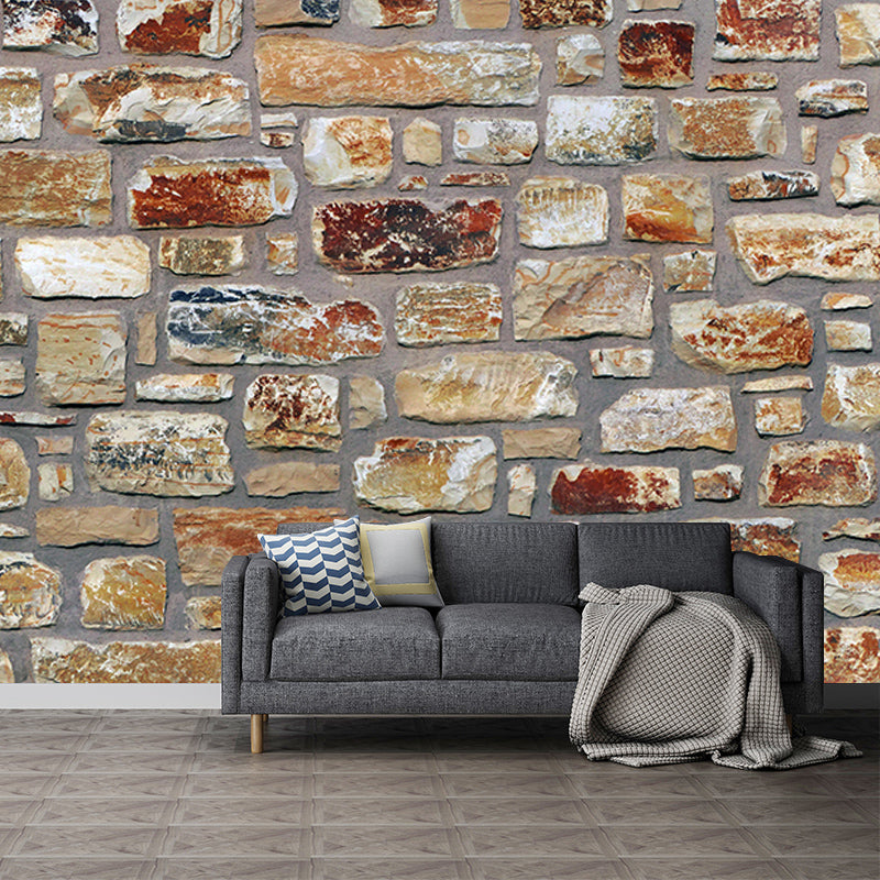 Industrial Brick Wall Mural Wallpaper Horizontal Photography Living Room Wall Art