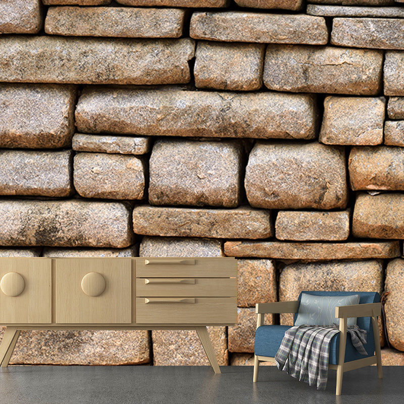 Wall Art Brick Wall Industrial Style Mural Wallpaper Horizontal Photography Living Room