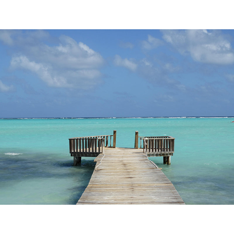 Contemporary Photography Sea Wall Mural Wallpaper Sitting Room Wall Covering