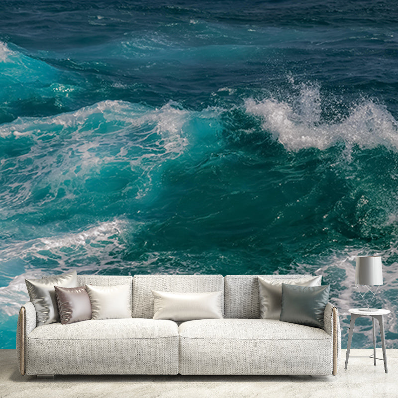 Contemporary Photography Sea Mural Wallpaper Living Room Wall Covering