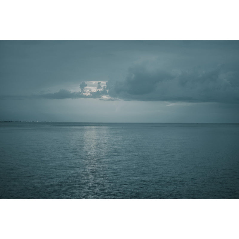 Contemporary Photography Sea Mural Wallpaper Living Room Wall Covering