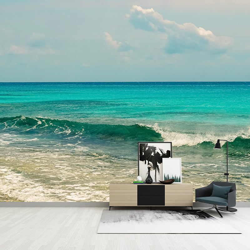 Fancy Photography Sea Wall Mural Wallpaper Dining Room Wall Art