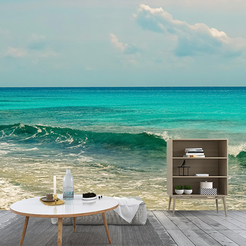 Fancy Photography Sea Wall Mural Wallpaper Dining Room Wall Art
