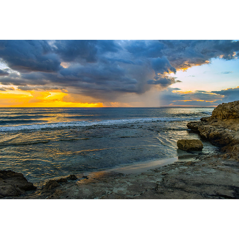 Contemporary Photography Sea Wall Mural Wallpaper Bathroom Wall Covering