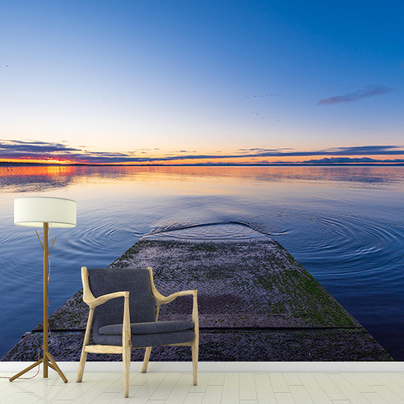 Contemporary Photography Sea Wall Mural Wallpaper Living Room Wall Art