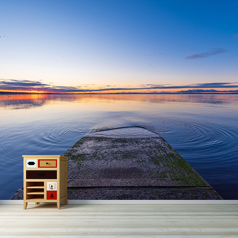 Contemporary Photography Sea Wall Mural Wallpaper Living Room Wall Art