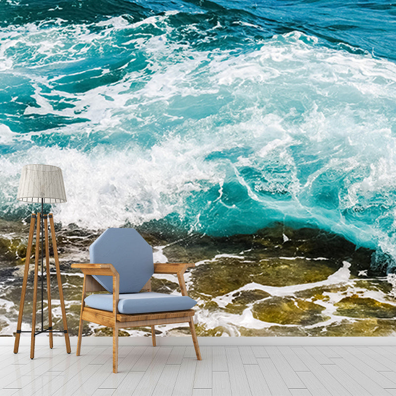 Contemporary Photography Sea Wall Mural Wallpaper Living Room Wall Art