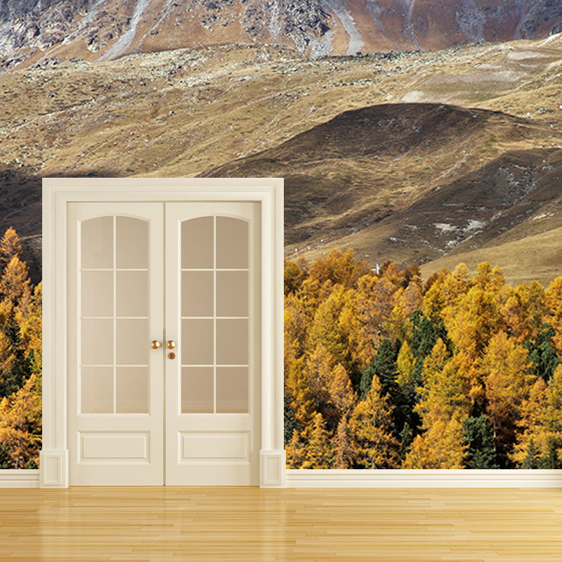 Contemporary Photography Forest Wall Mural Wallpaper Sleeping Room Wall Art