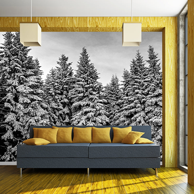 Dining Room Contemporary Photography Forest Wall Mural Wallpaper Wall Covering
