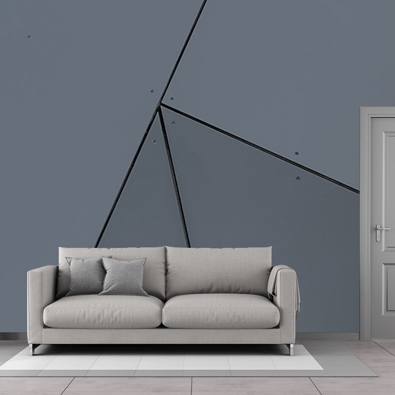 Geometry Wall Mural Decal for Meeting Room Stain Resistant, Personalized Size