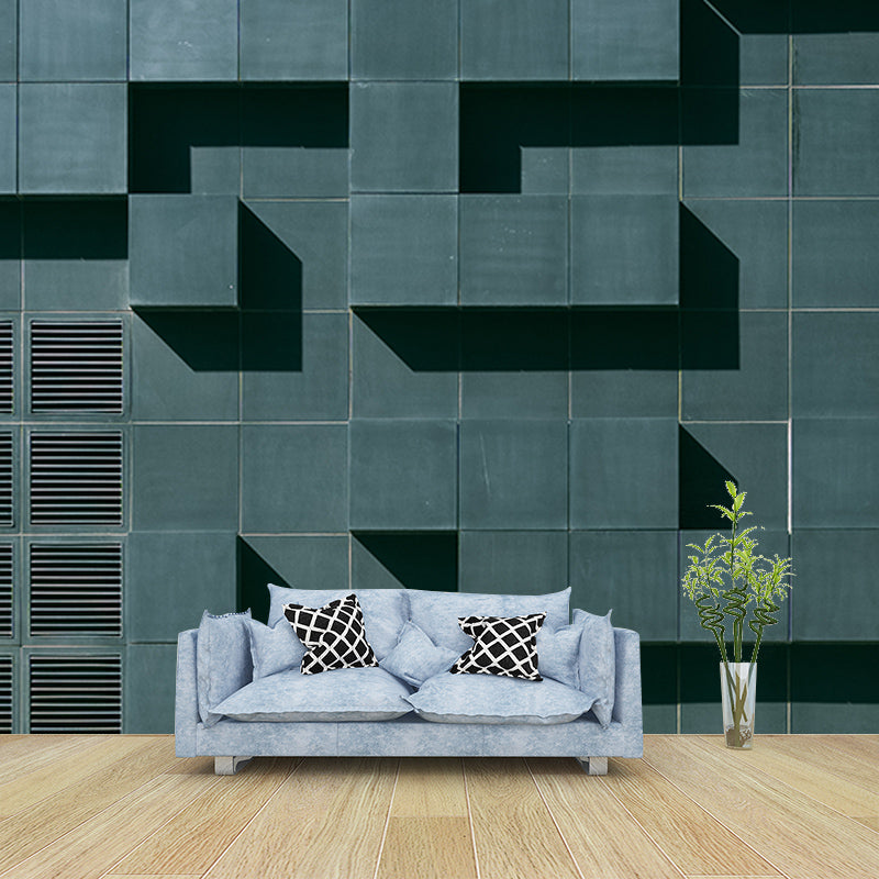 Geometry Wall Mural Decal for Meeting Room Stain Resistant, Personalized Size