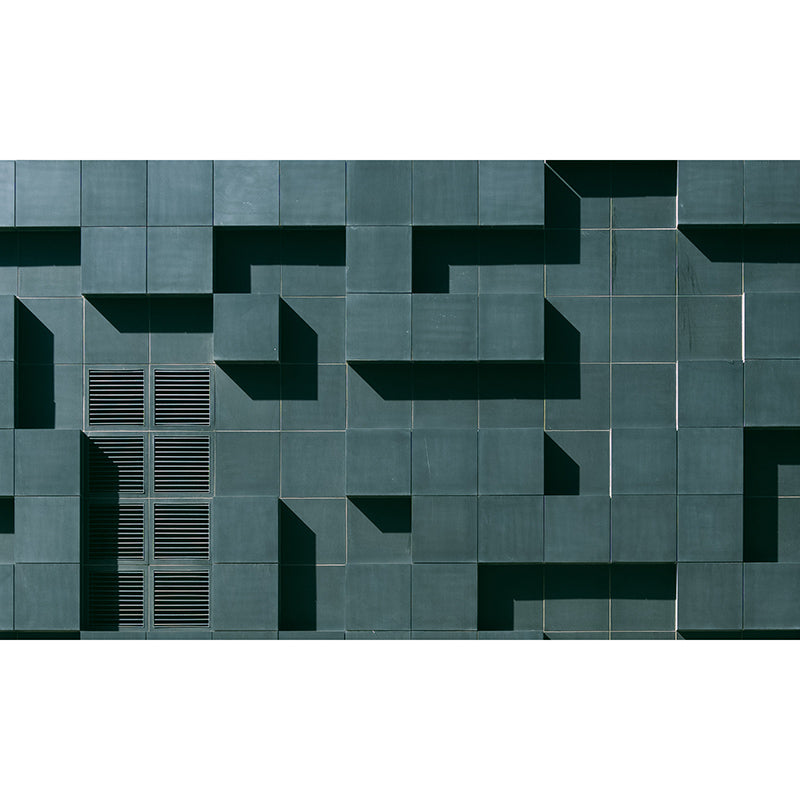 Geometry Wall Mural Decal for Meeting Room Stain Resistant, Personalized Size