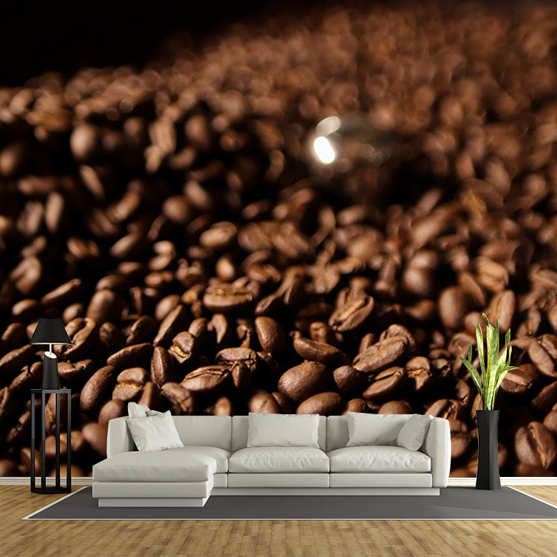 Strong Coffee Modern Wall Covering for Coffee Shop and Living Room, Waterproofing
