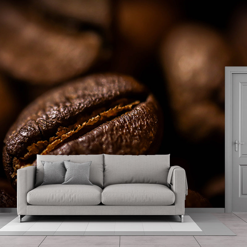 Strong Coffee Modern Wall Covering for Coffee Shop and Living Room, Waterproofing