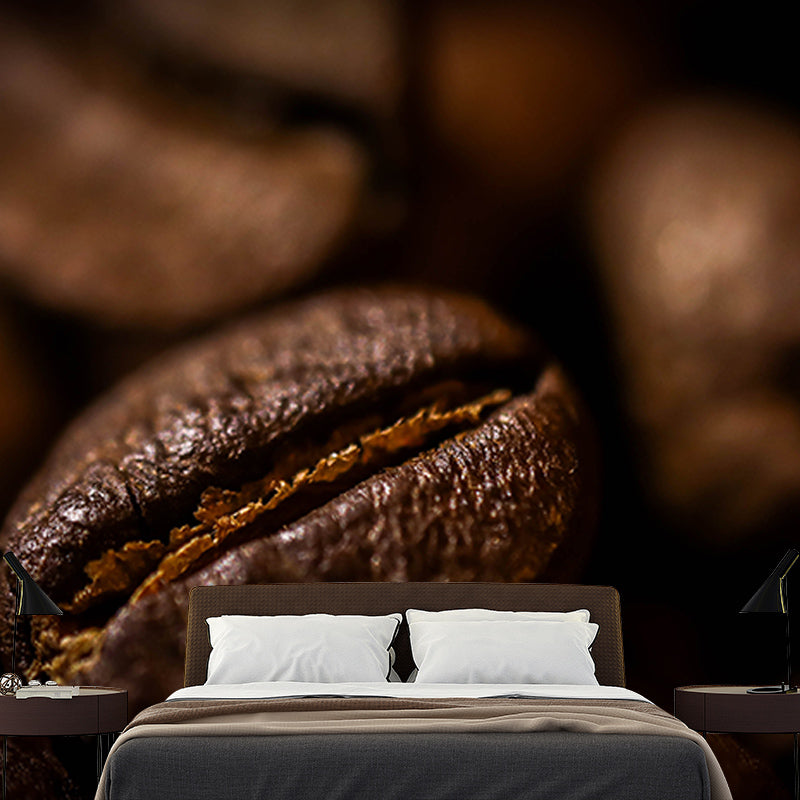 Strong Coffee Modern Wall Covering for Coffee Shop and Living Room, Waterproofing