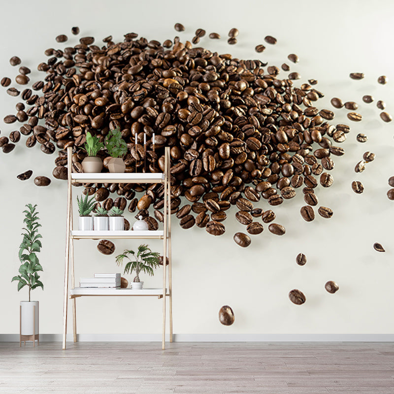 Fragrant Coffee Water Resistant Mural Coffee Shop Wall Decoration, Made to Measure