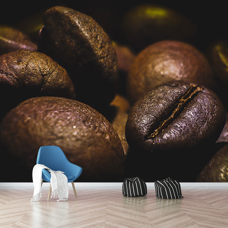 Fragrant Coffee Water Resistant Mural Coffee Shop Wall Decoration, Made to Measure