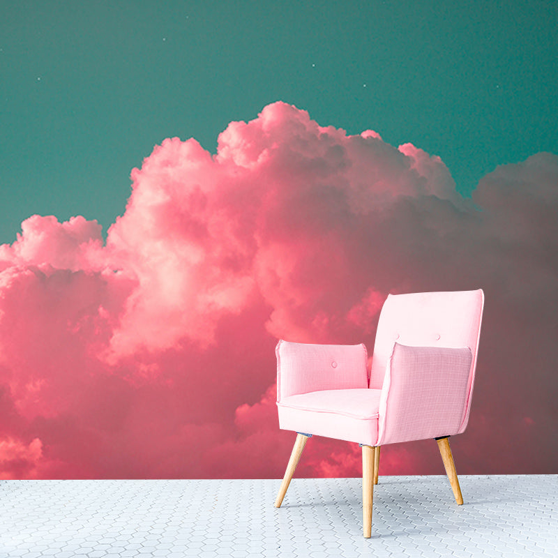 Simple Blue Sky Guest Room Home Decor Wall Mural Wallpaper, Moisture Resistant