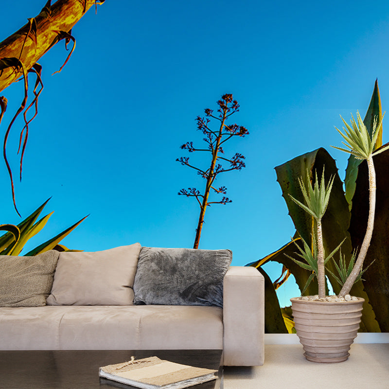 Agave Plant Wall Covering for Living Room Bedroom Home Decor, Customized Size
