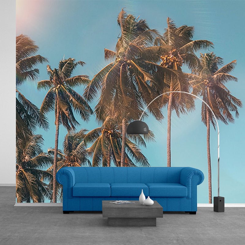 Tropical Trees Plant Wall Covering for Living Room Bedroom Home Decor, Customized Size
