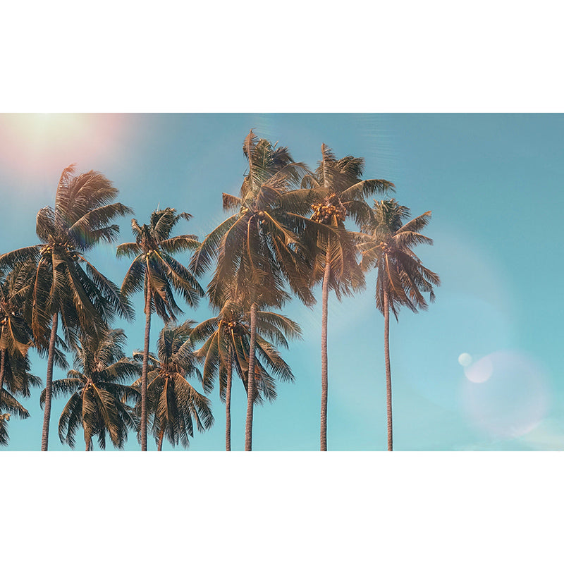 Tropical Trees Plant Wall Covering for Living Room Bedroom Home Decor, Customized Size