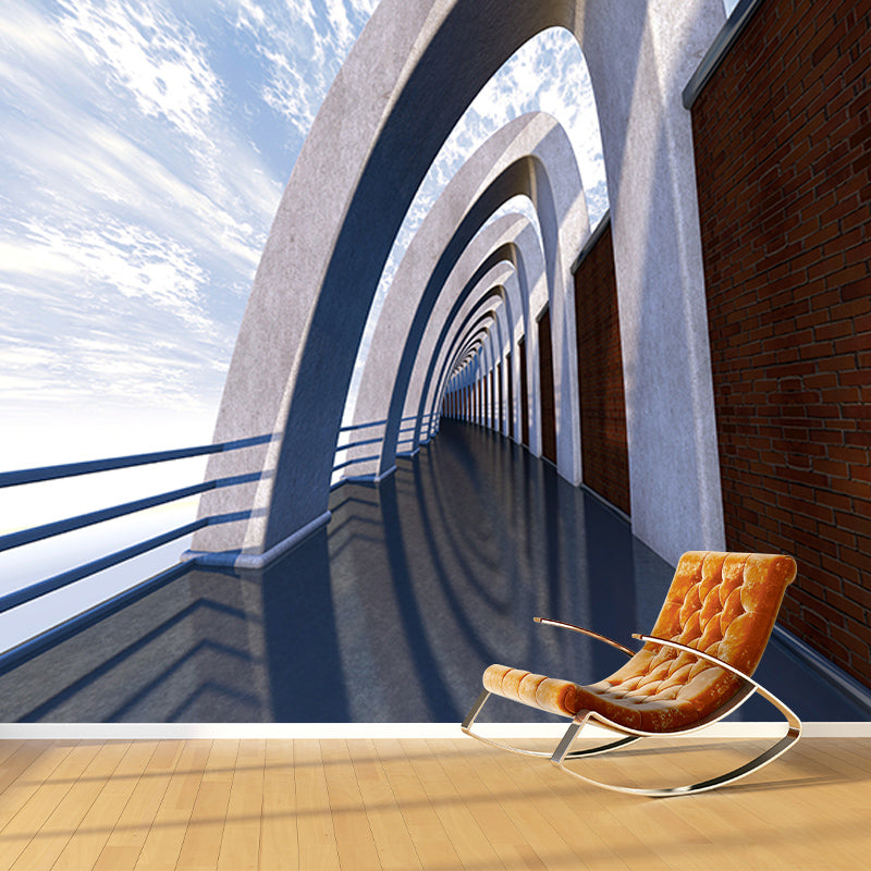 Bedroom Spatial Extension Mural for Sitting Room Water Resistant, Customized Size