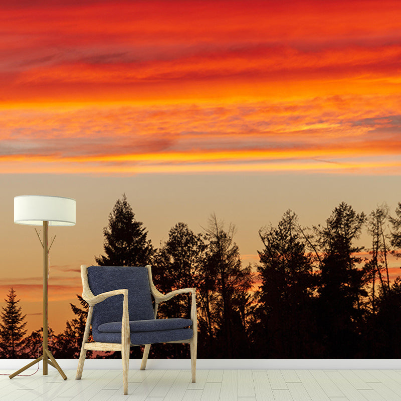 Mildew Resistant Mural Wallpaper Sky Landscapes Pattern for Wall Decor