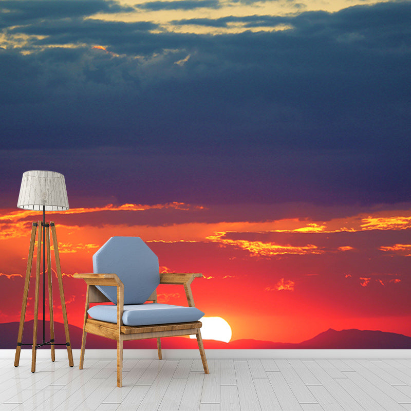 Mildew Resistant Mural Wallpaper Sky Landscapes Pattern for Wall Decor