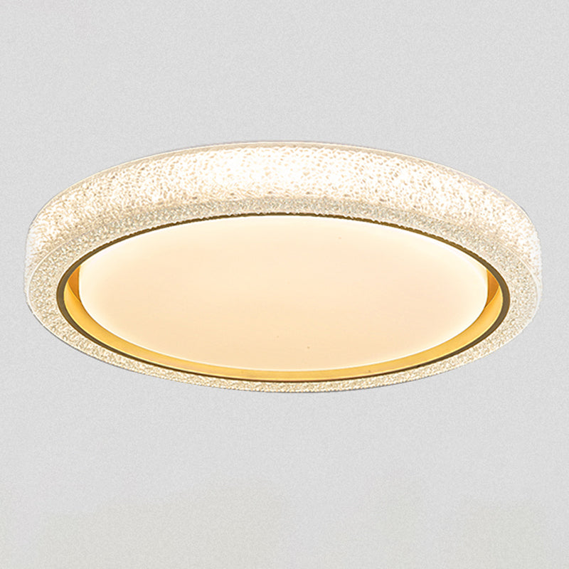 Plafonnier LED en cristal Simple et moderne, montage encastré en forme de géométrie en fer pour chambre à coucher