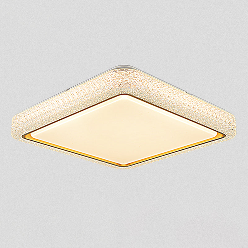 Plafonnier LED en cristal Simple et moderne, montage encastré en forme de géométrie en fer pour chambre à coucher