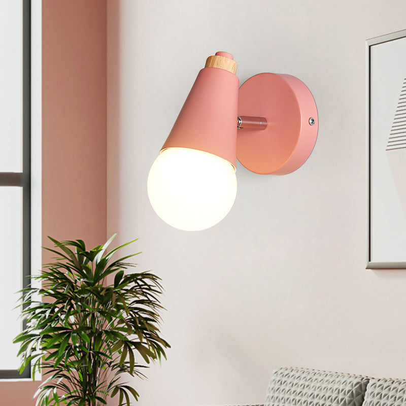 Lámpara de pared geométrica de estilo moderno metal 1 lámpara de luz de luz