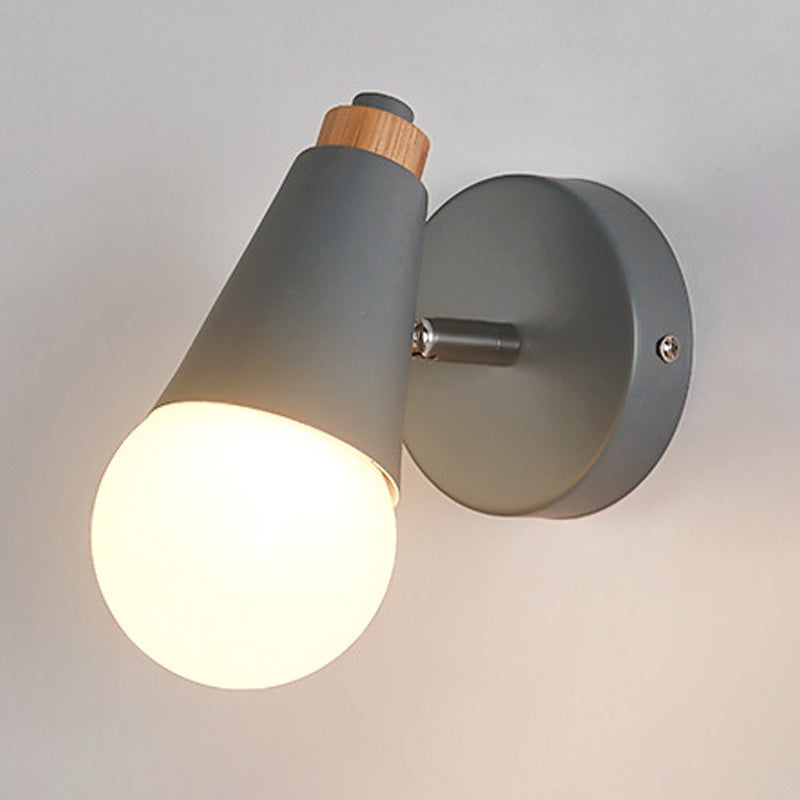 Lámpara de pared geométrica de estilo moderno metal 1 lámpara de luz de luz