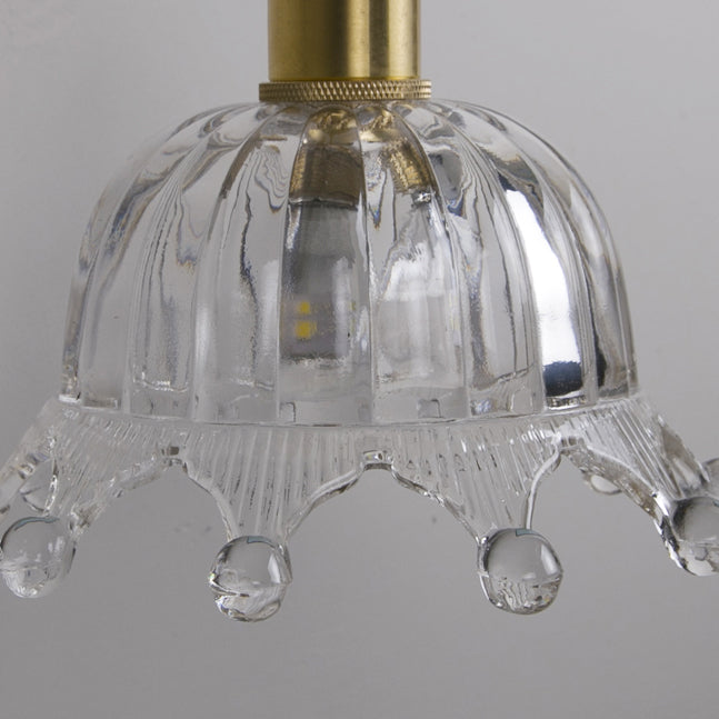 Industrial Style Geometric Wall Lamp Light Glass 1 Light Wall Mounted Lighting in Gold