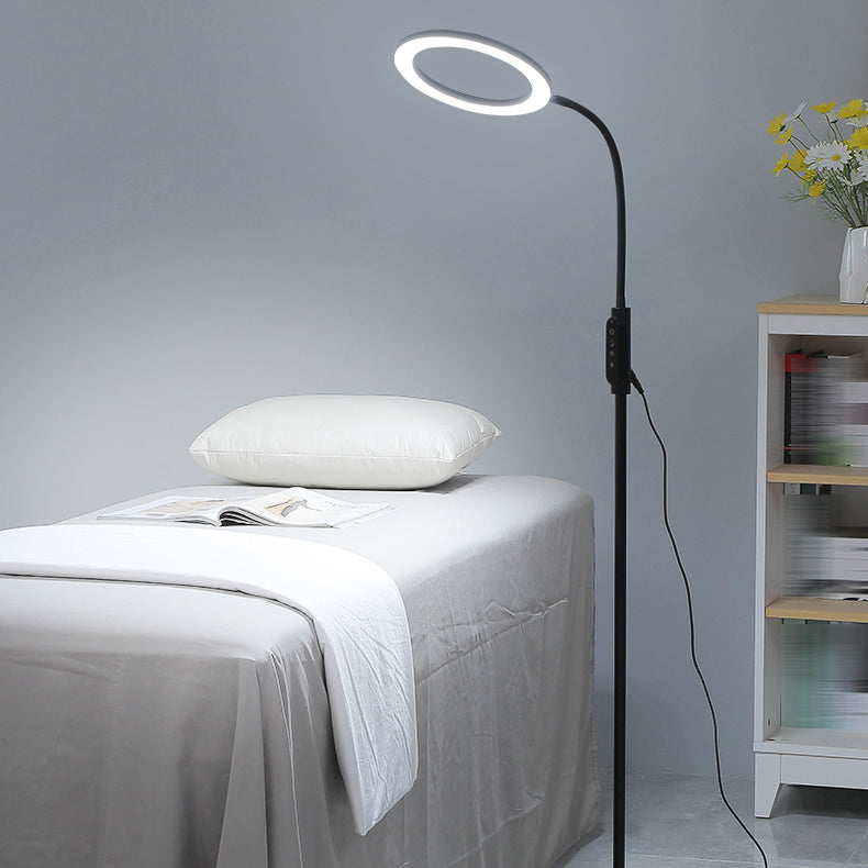 1 Light Circle Floor Lamps Modernism Metal Standard Lamps for Business Activities