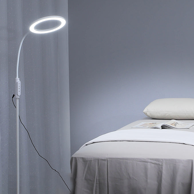 1 Light Circle Floor Lamps Modernism Metal Standard Lamps for Business Activities