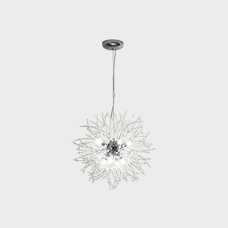 Modern Metal Chandelier Light Fixtures Dandelion Multi-Head Suspension Pendant Lamps