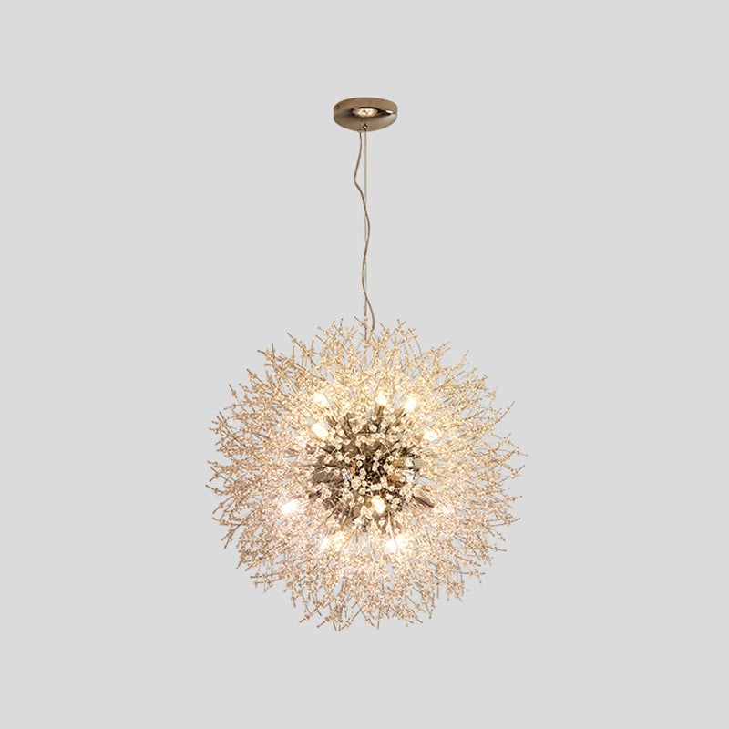 Lámparas de lámparas de araña de metal modernas Dandelion Multi-head Suspension Lamps