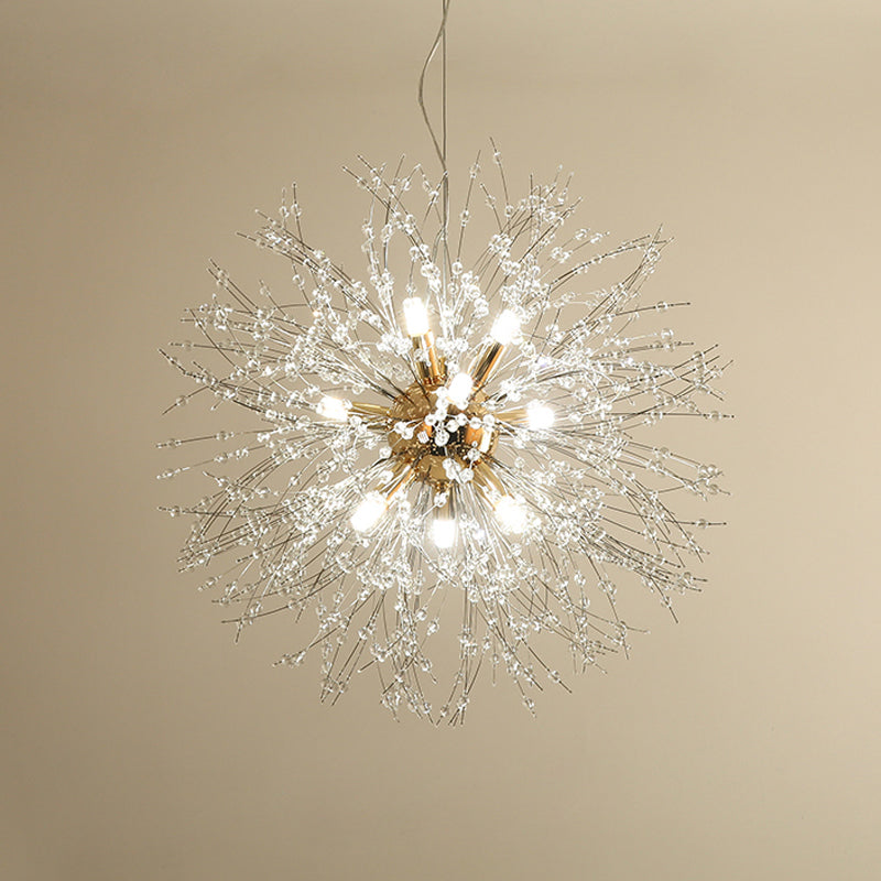 Lámparas de lámparas de araña de metal modernas Dandelion Multi-head Suspension Lamps