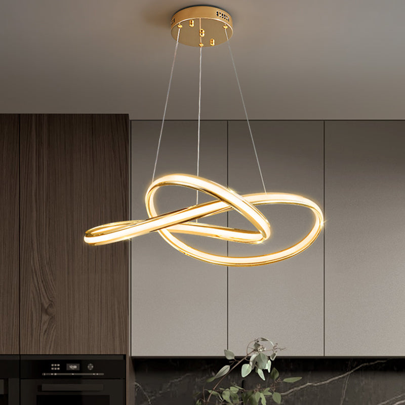 Lámparas de lámparas de lámpara de metal modernas Twist Lámparas colgantes de suspensión de 1 luces