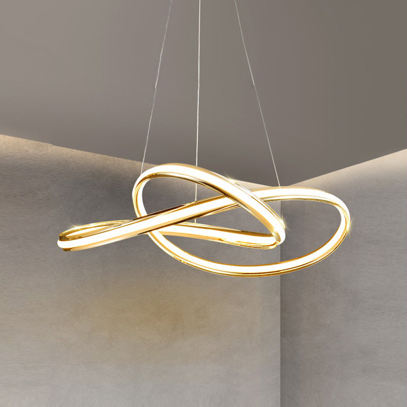 Lámparas de lámparas de lámpara de metal modernas Twist Lámparas colgantes de suspensión de 1 luces