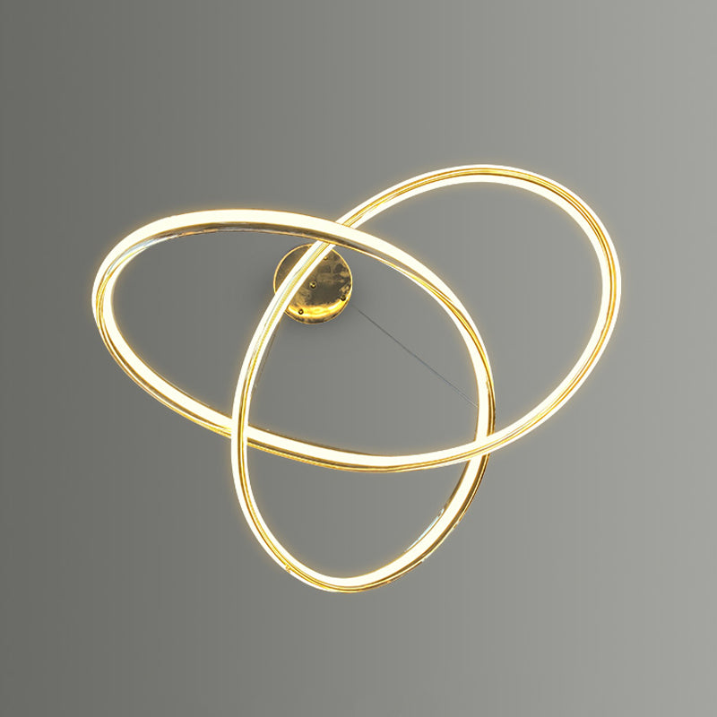 Lámparas de lámparas de lámpara de metal modernas Twist Lámparas colgantes de suspensión de 1 luces