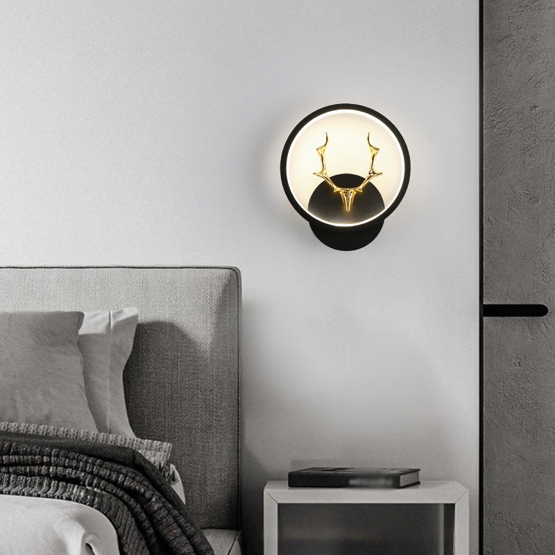 Luz de pared de la sala de estar Minimalismo moderno LED de montaje de pared de asta LED