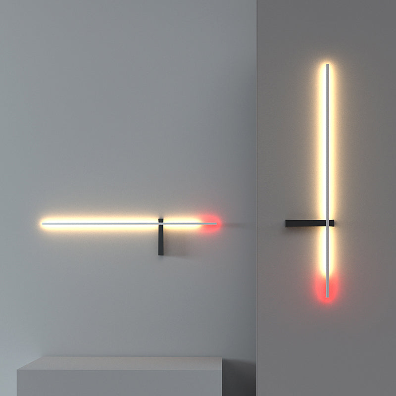 Moderner Stil Linearer Wandleuchte kreative Wandlampenvorrichtungen für Salon Café Shop