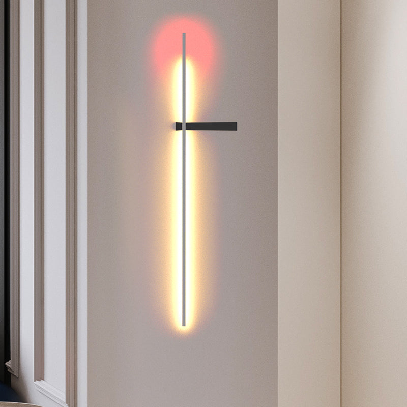 Moderner Stil Linearer Wandleuchte kreative Wandlampenvorrichtungen für Salon Café Shop