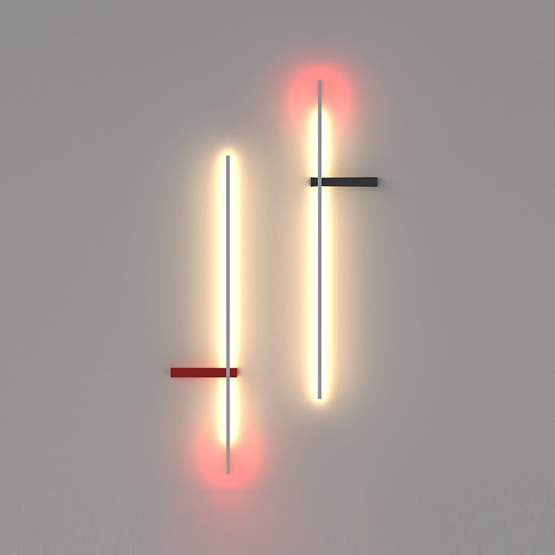 Moderner Stil Linearer Wandleuchte kreative Wandlampenvorrichtungen für Salon Café Shop