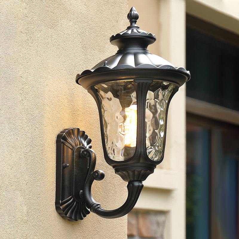 Verre en verre Mur de mur Lumière luminaire mural de style vintage
